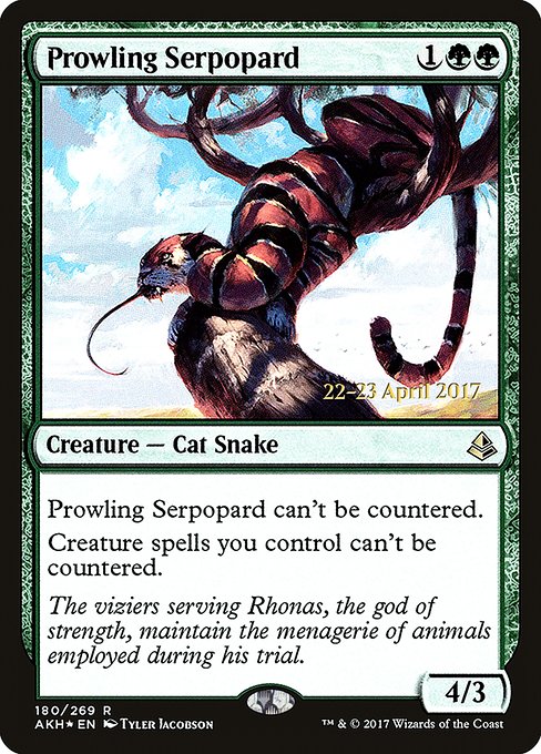 Magic the Gathering Card - Prowling Serpopard - MTG Circle