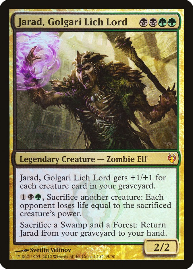 Magic the Gathering Card - Jarad, Golgari Lich Lord - MTG Circle