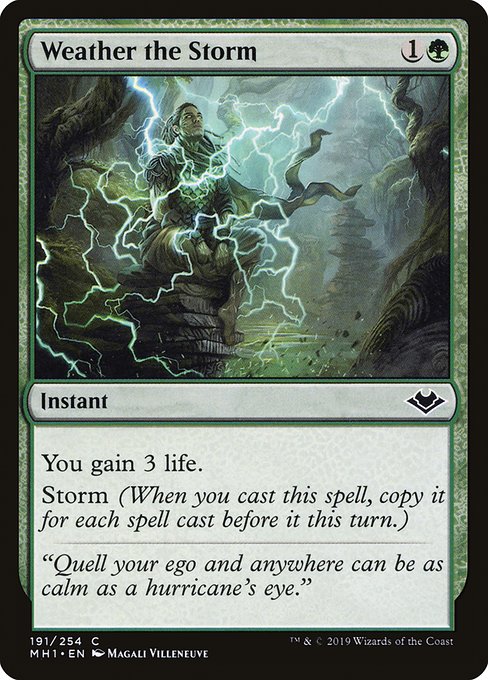 Magic the Gathering Card - Weather the Storm - MTG Circle