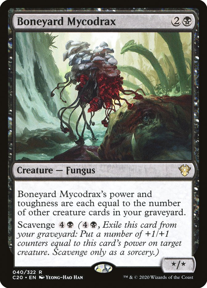 Magic the Gathering Card - Boneyard Mycodrax - MTG Circle