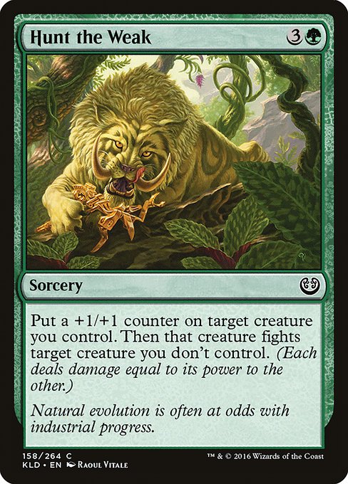 Magic the Gathering Card - Hunt the Weak - MTG Circle