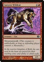 Magic the Gathering Card - Canyon Wildcat - MTG Circle