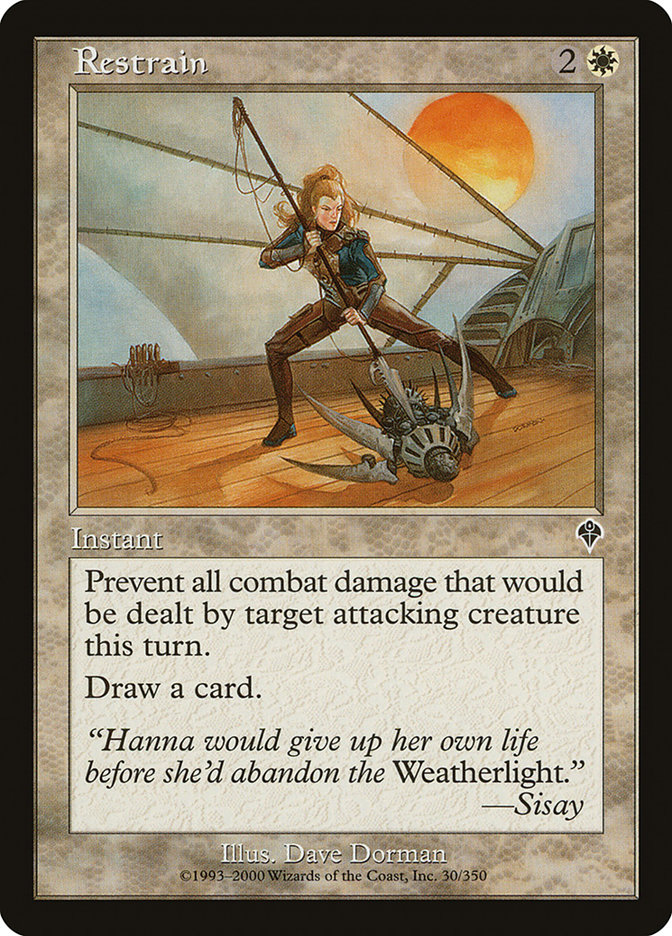 Magic the Gathering Card - Restrain - MTG Circle