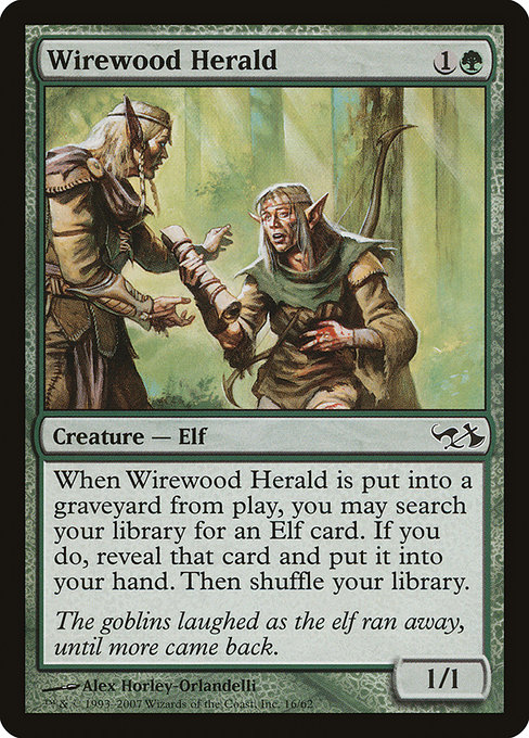 Magic the Gathering Card - Wirewood Herald - MTG Circle
