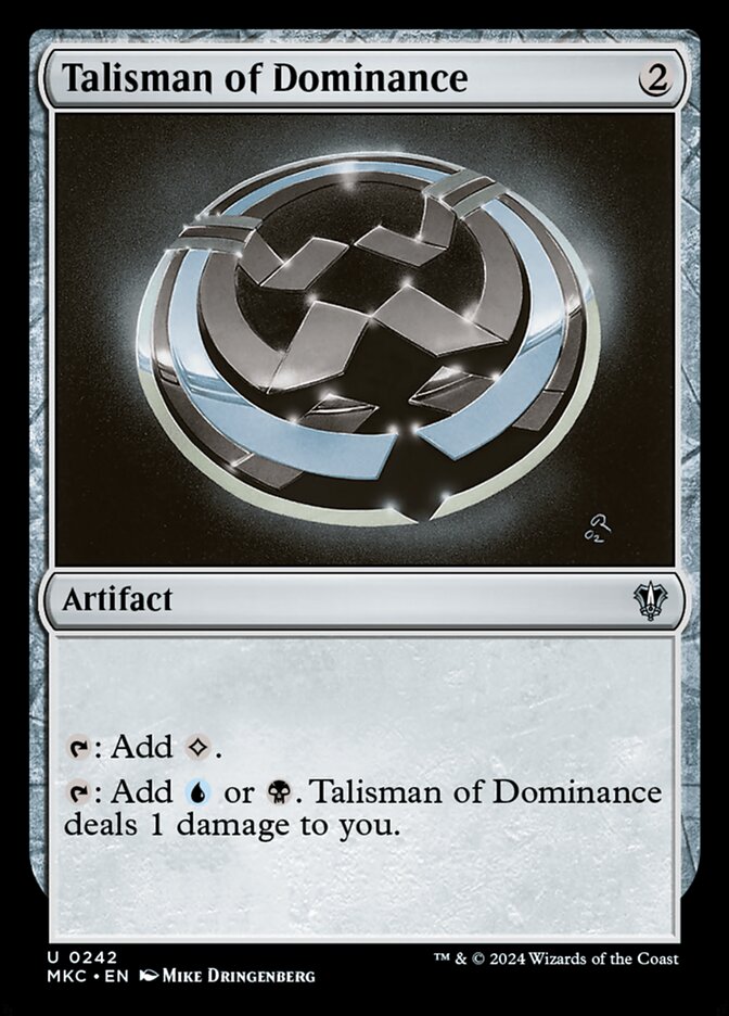 Magic the Gathering Card - Talisman of Dominance - MTG Circle