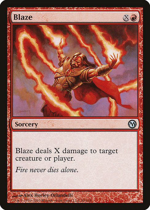 Magic the Gathering Card - Blaze - MTG Circle