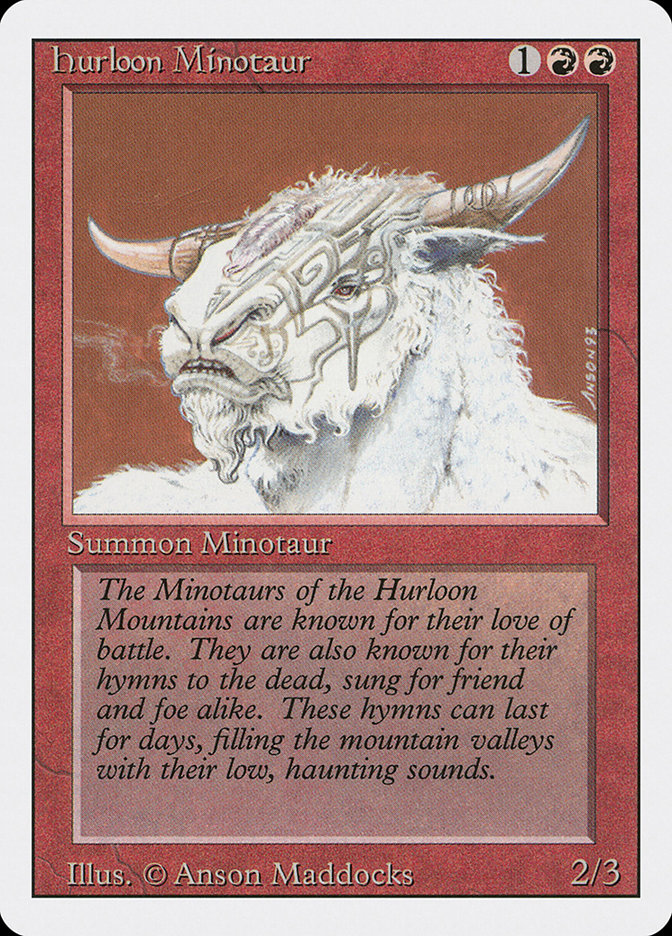 Magic the Gathering Card - Hurloon Minotaur - MTG Circle