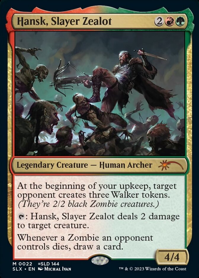 Magic the Gathering Card - Hansk, Slayer Zealot - MTG Circle