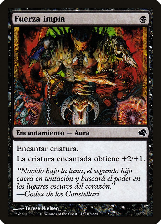 Magic the Gathering Card - Unholy Strength - MTG Circle