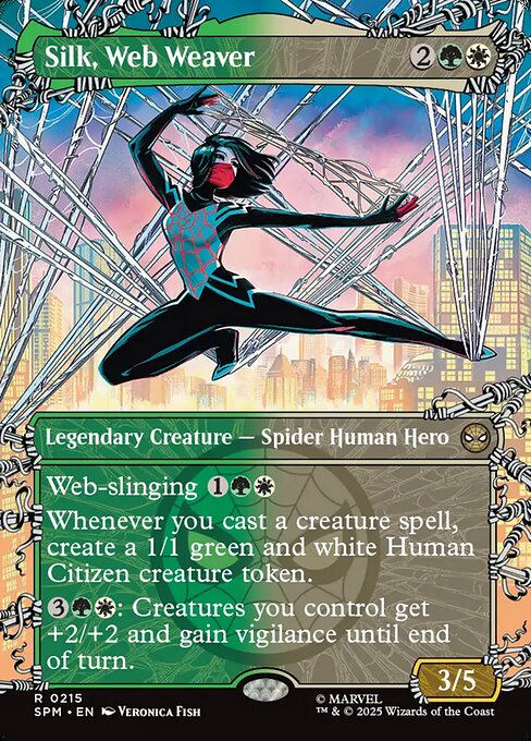 Magic the Gathering Card - Silk, Web Weaver - MTG Circle