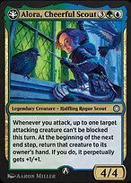 Magic the Gathering Card - Alora, Cheerful Scout - MTG Circle