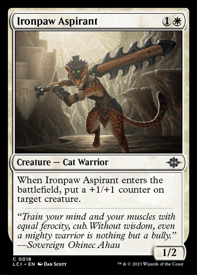 Magic the Gathering Card - Ironpaw Aspirant - MTG Circle