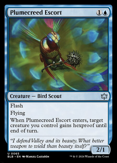 Magic the Gathering Card - Plumecreed Escort - MTG Circle