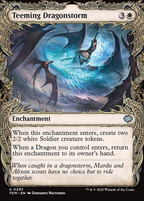 Magic the Gathering Card - Teeming Dragonstorm - MTG Circle