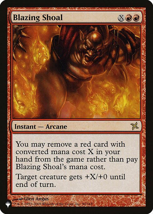 Magic the Gathering Card - Blazing Shoal - MTG Circle