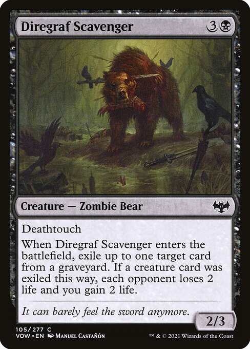 Magic the Gathering Card - Diregraf Scavenger - MTG Circle