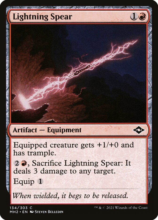 Magic the Gathering Card - Lightning Spear - MTG Circle