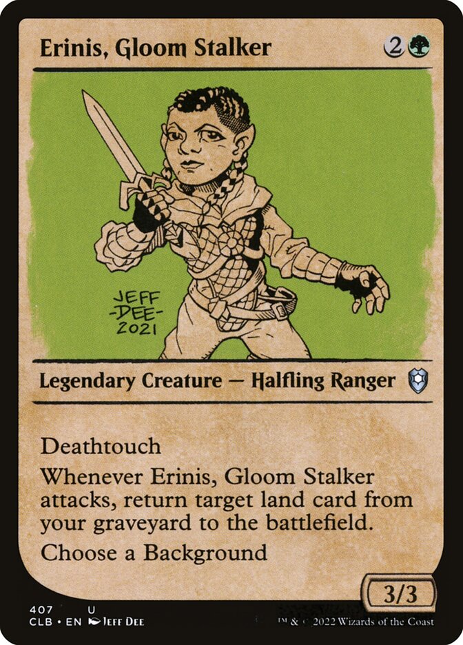 Magic the Gathering Card - Erinis, Gloom Stalker - MTG Circle