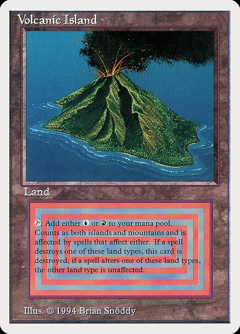 Magic the Gathering Card - Volcanic Island - MTG Circle