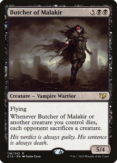 Magic the Gathering Card - Butcher of Malakir - MTG Circle