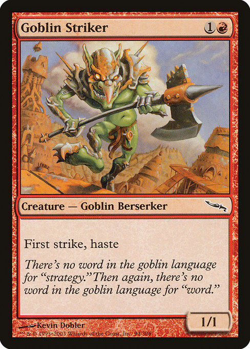 Magic the Gathering Card - Goblin Striker - MTG Circle