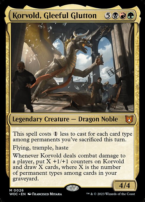 Magic the Gathering Card - Korvold, Gleeful Glutton - MTG Circle