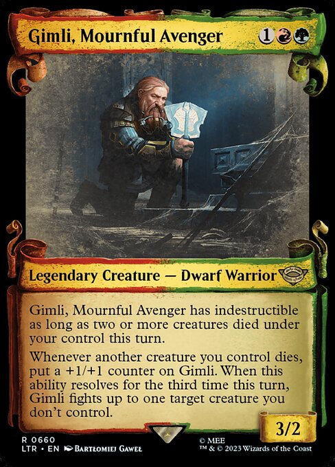 Magic the Gathering Card - Gimli, Mournful Avenger - MTG Circle