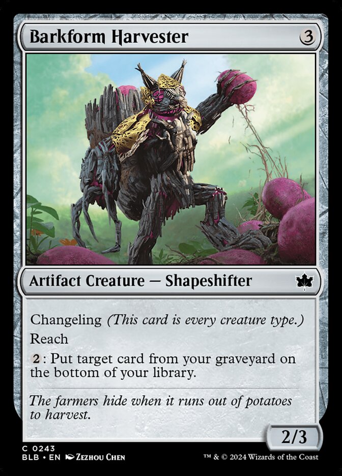 Magic the Gathering Card - Barkform Harvester - MTG Circle