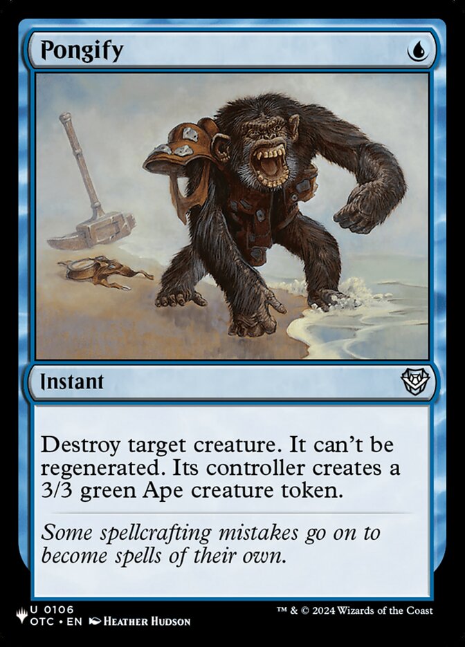 Magic the Gathering Card - Pongify - MTG Circle