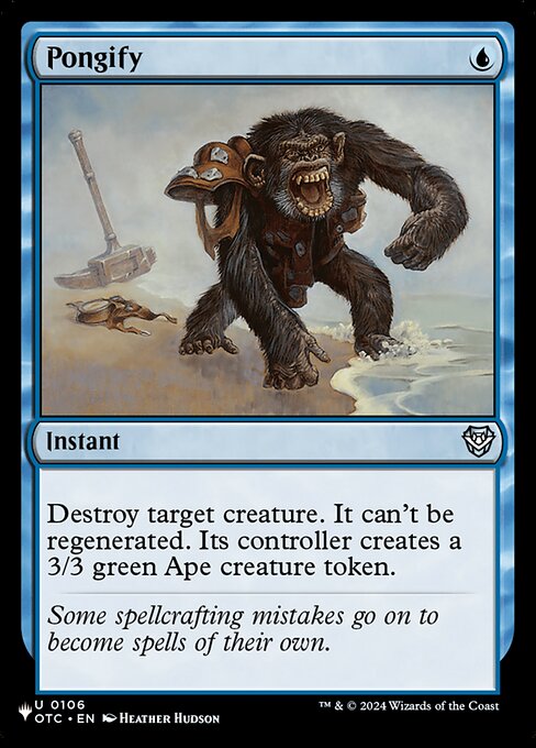 Magic the Gathering Card - Pongify - MTG Circle