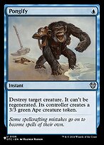 Magic the Gathering Card - Pongify - MTG Circle