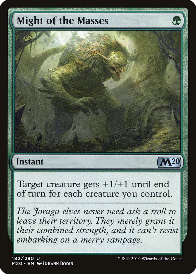 Magic the Gathering Card - Might of the Masses - MTG Circle