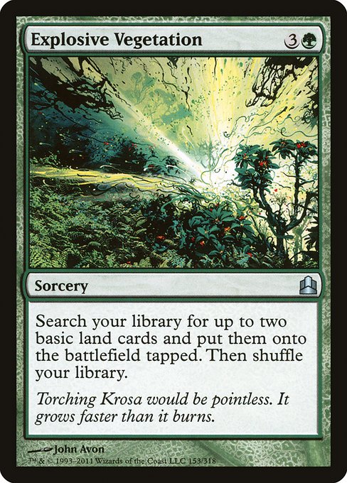 Magic the Gathering Card - Explosive Vegetation - MTG Circle