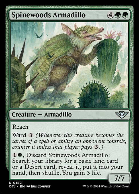 Magic the Gathering Card - Spinewoods Armadillo - MTG Circle