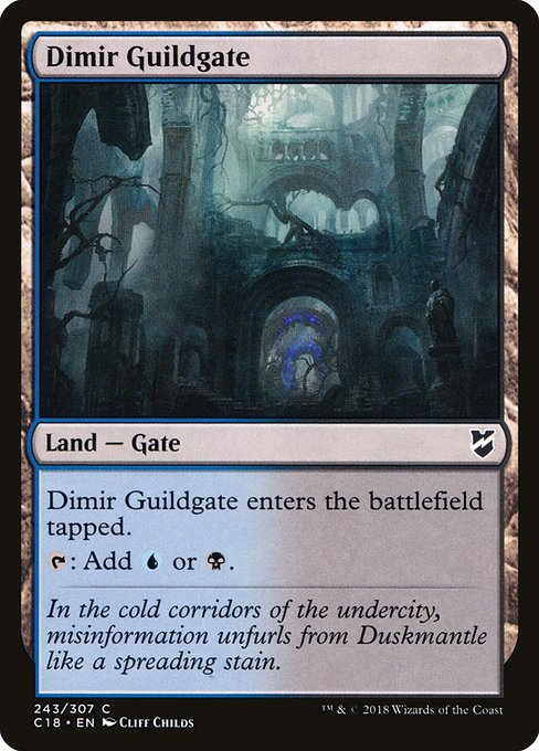 Magic the Gathering Card - Dimir Guildgate - MTG Circle