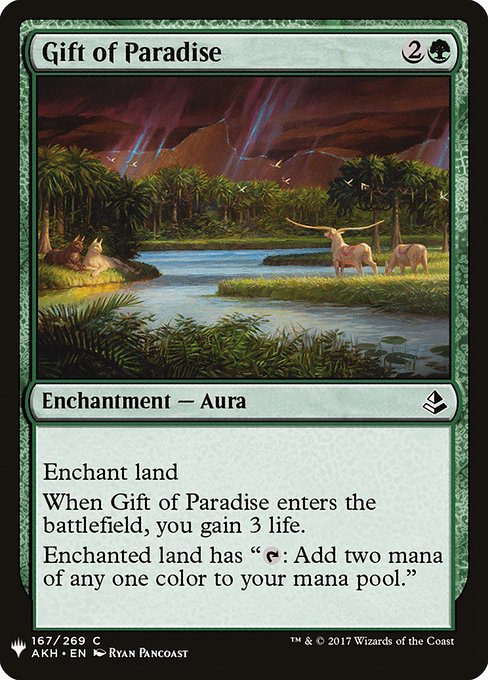 Magic the Gathering Card - Gift of Paradise - MTG Circle