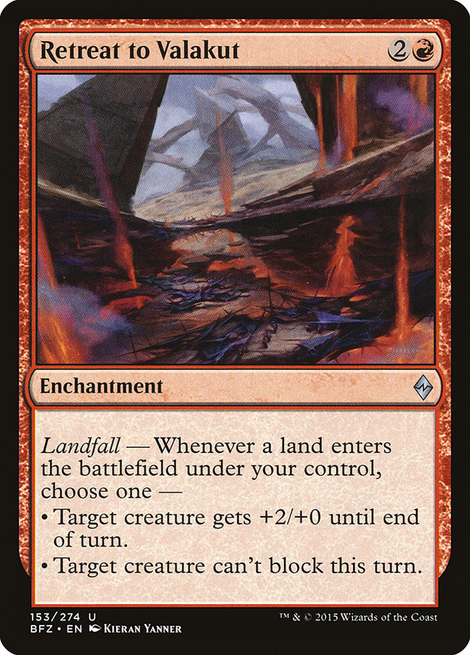 Magic the Gathering Card - Retreat to Valakut - MTG Circle