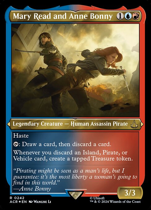 Magic the Gathering Card - Mary Read and Anne Bonny - MTG Circle