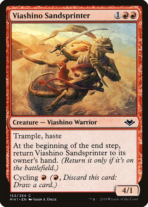 Magic the Gathering Card - Viashino Sandsprinter - MTG Circle