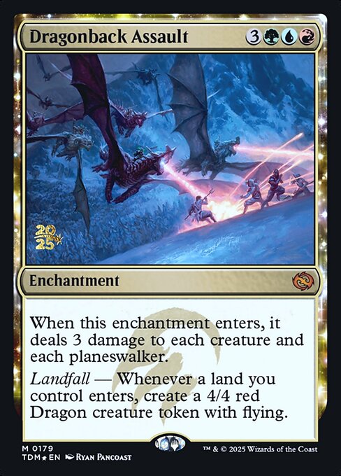 Magic the Gathering Card - Dragonback Assault - MTG Circle