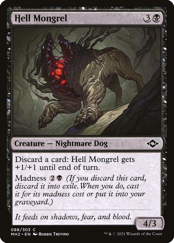 Magic the Gathering Card - Hell Mongrel - MTG Circle