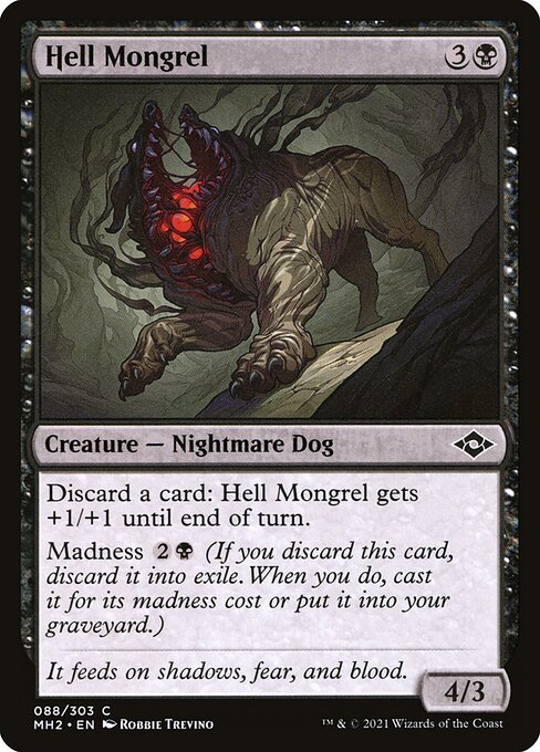 Magic the Gathering Card - Hell Mongrel - MTG Circle