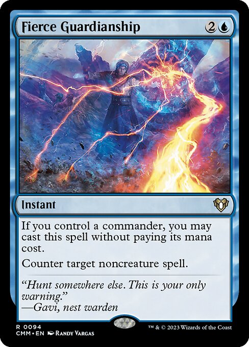 Magic the Gathering Card - Fierce Guardianship - MTG Circle