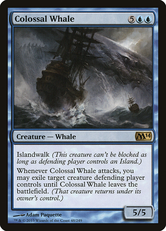 Magic the Gathering Card - Colossal Whale - MTG Circle