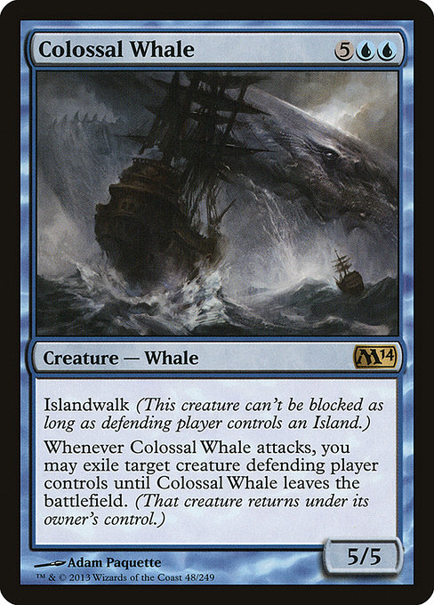 Magic the Gathering Card - Colossal Whale - MTG Circle
