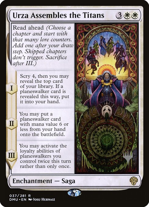 Magic the Gathering Card - Urza Assembles the Titans - MTG Circle