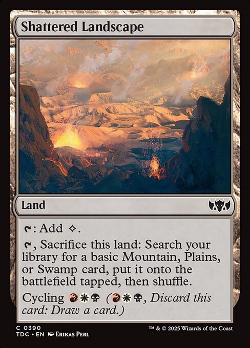 Magic the Gathering Card - Shattered Landscape - MTG Circle