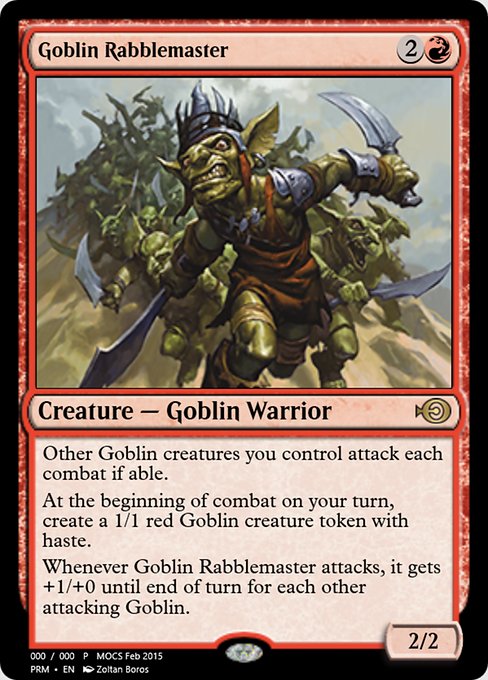 Magic the Gathering Card - Goblin Rabblemaster - MTG Circle