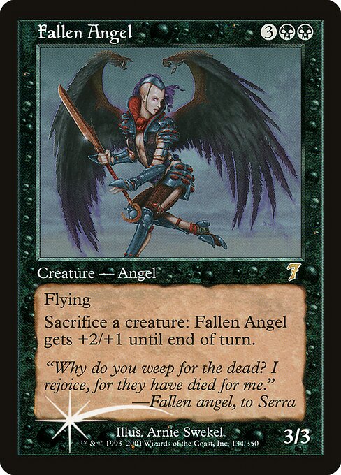Magic the Gathering Card - Fallen Angel - MTG Circle