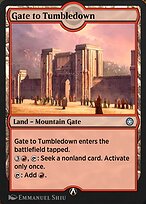 Magic the Gathering Card - Gate to Tumbledown - MTG Circle